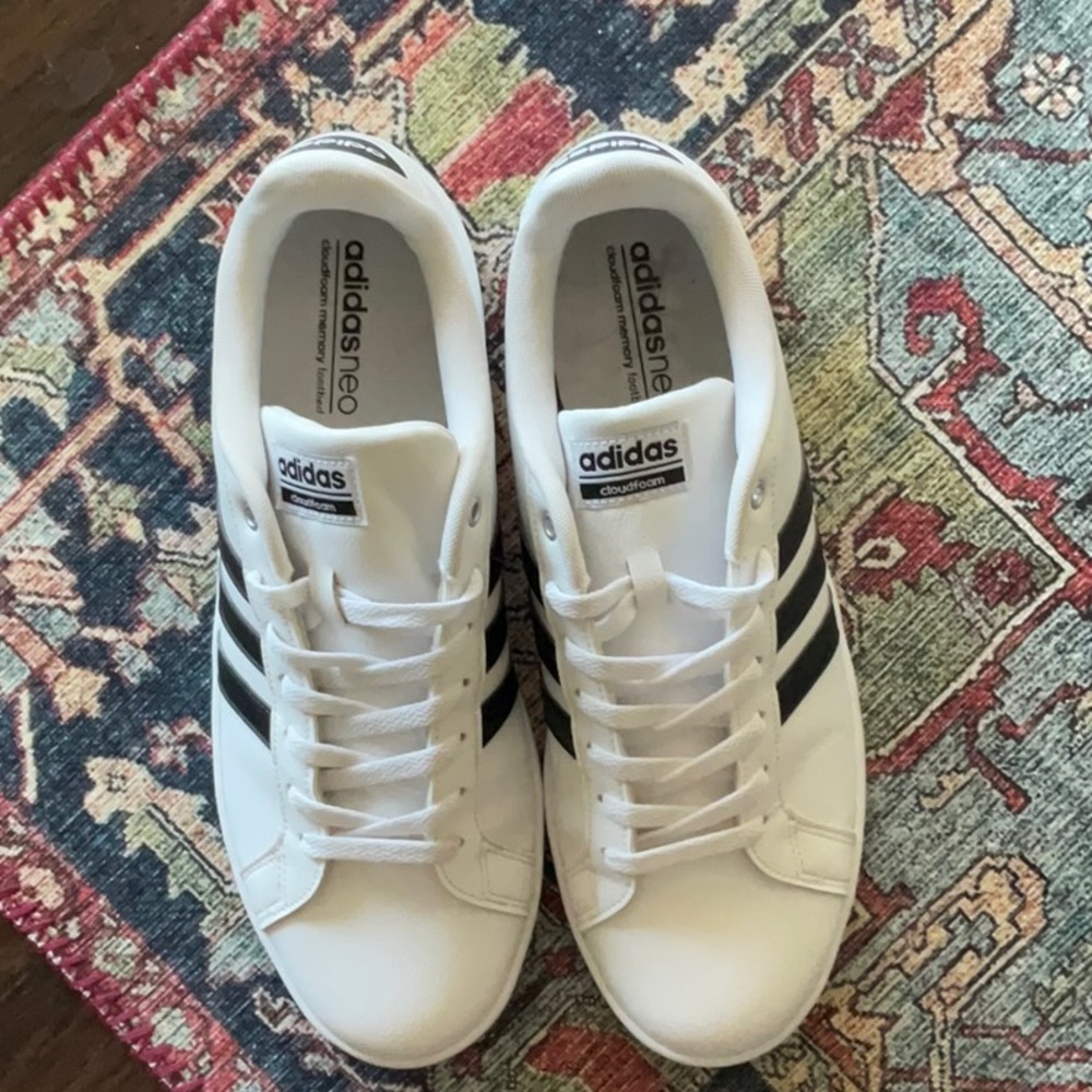 Adidas White and Black Classic Sneakers - Picture 8 of 8